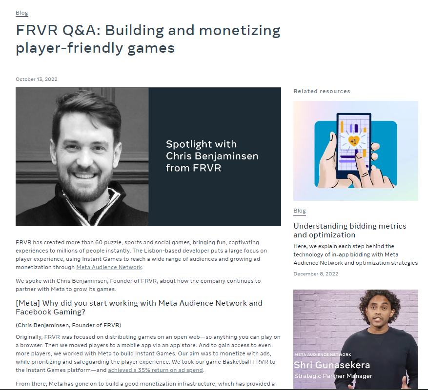 FRVR Q and A