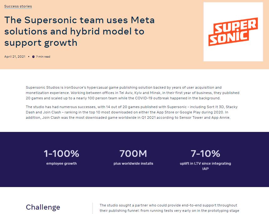 Supersonic success story
