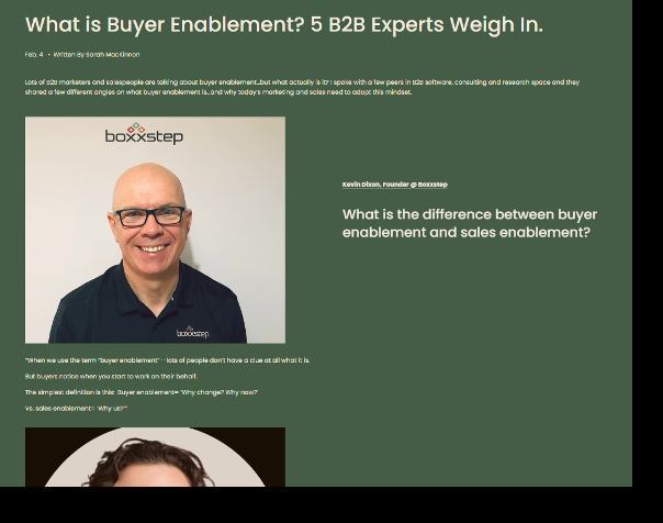 Buyer enablement blog posts